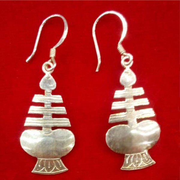 Silver Earring Newari Drop Earring Send Ts To Nepal Ts To